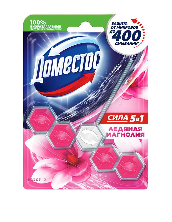 Ախտահանիչ բլոկ զուգարանի Domestos Մագնոլիա 1 հատ