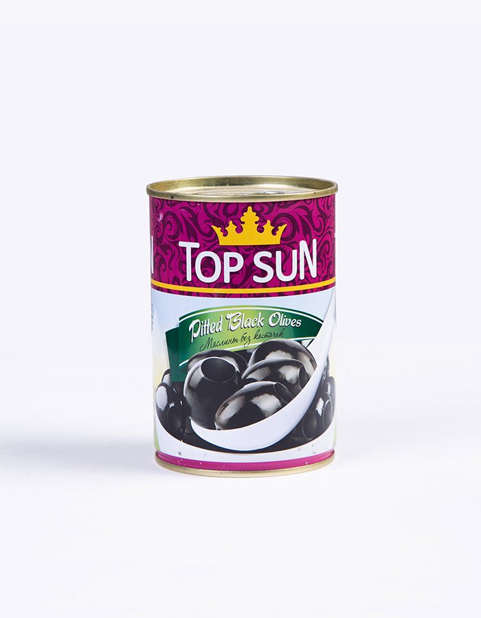 Սև Ձիթապտուղ Կորիզով Top Sun 425 մլ
