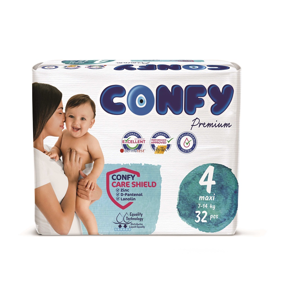 CONFY ՊՐԵՄԻՈՒՄ ՄԱՆԿԱԿԱՆ DIAPER(4) ՄԱՔՍԻ ԷԿՈ 32 piece