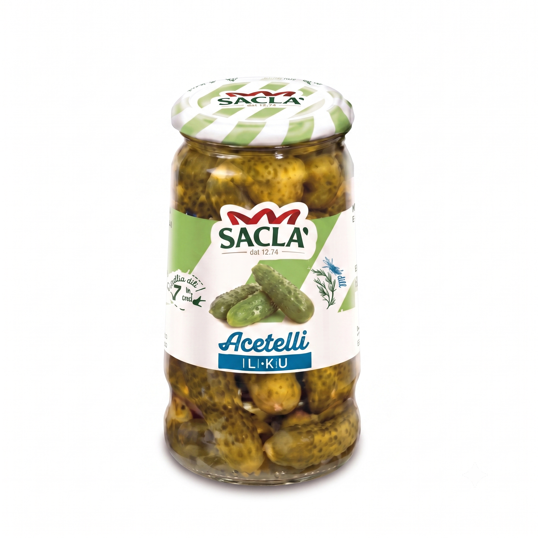 Մարինացված վարունգ, Sacla, 280 գր.