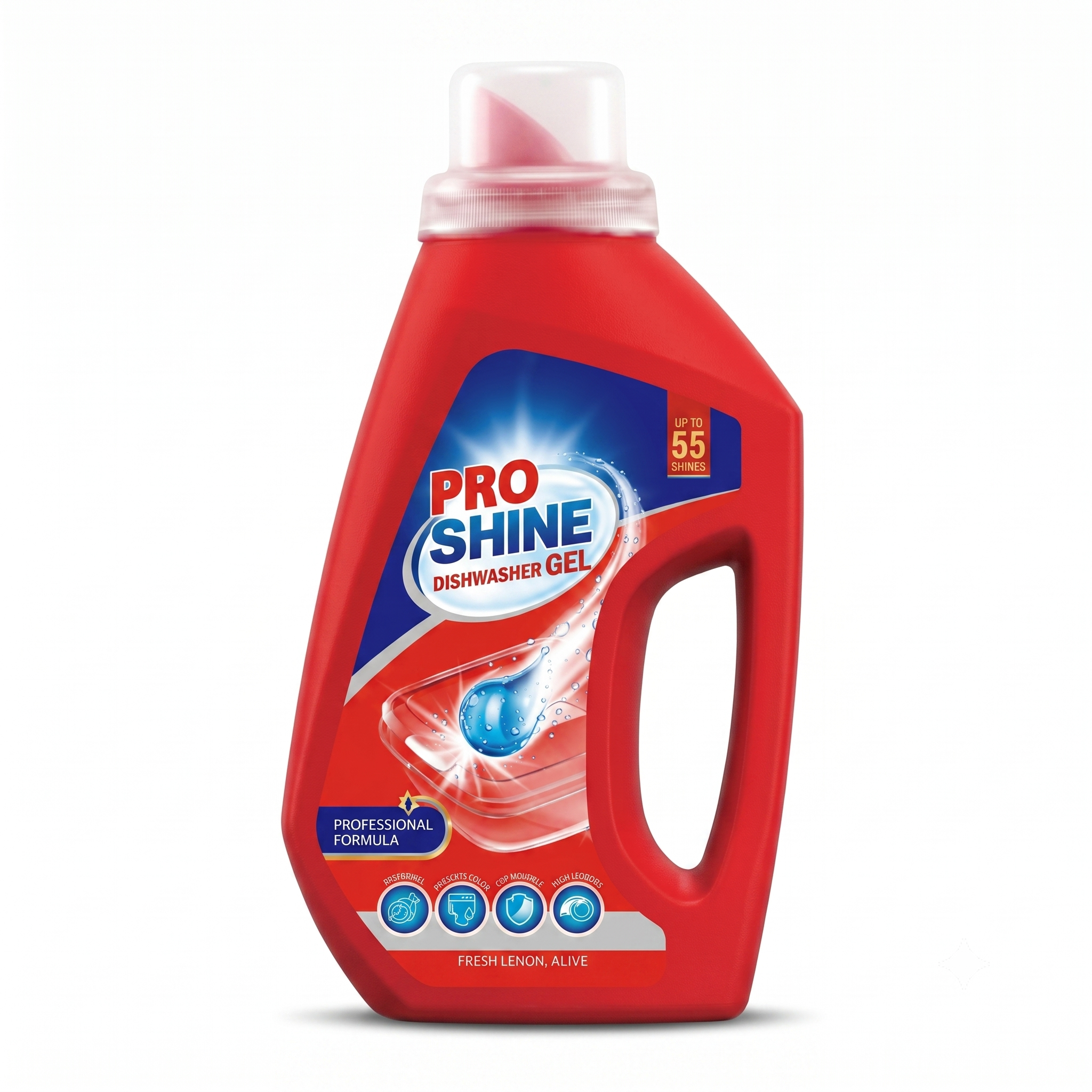 Ամանեղենի լվացքի մեքենայի հեղուկ, Pro Shine, 1000 մլ.