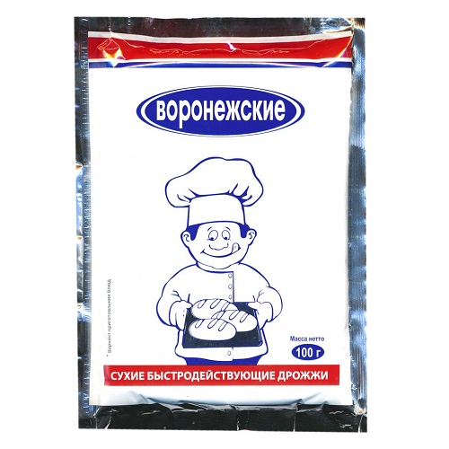 Չոր Խմորիչ, Արագ լուծվող Հացաբուլկեղենի Voronezhskie 100 գր.