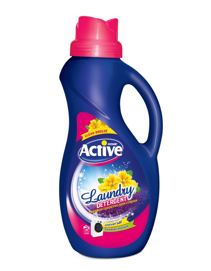 Լվացքի հեղուկ Pink (վարդագույն) «Active» 1500 մլ