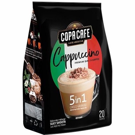 Արագ լուծվող Սուրճ Cappuchino Copa Cafe 25g (20 pc/box)