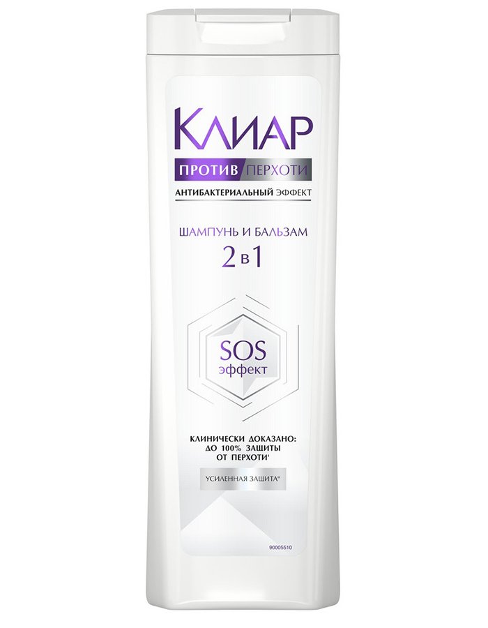 Շամպուն-բալզամ հակաբակտերիալ «Clear» 380 մլ