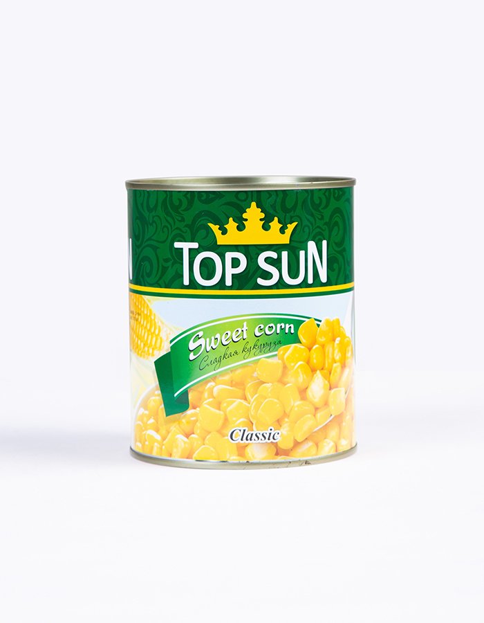 Եգիպտացորեն Պահածոյացված 850 գ | Top Sun