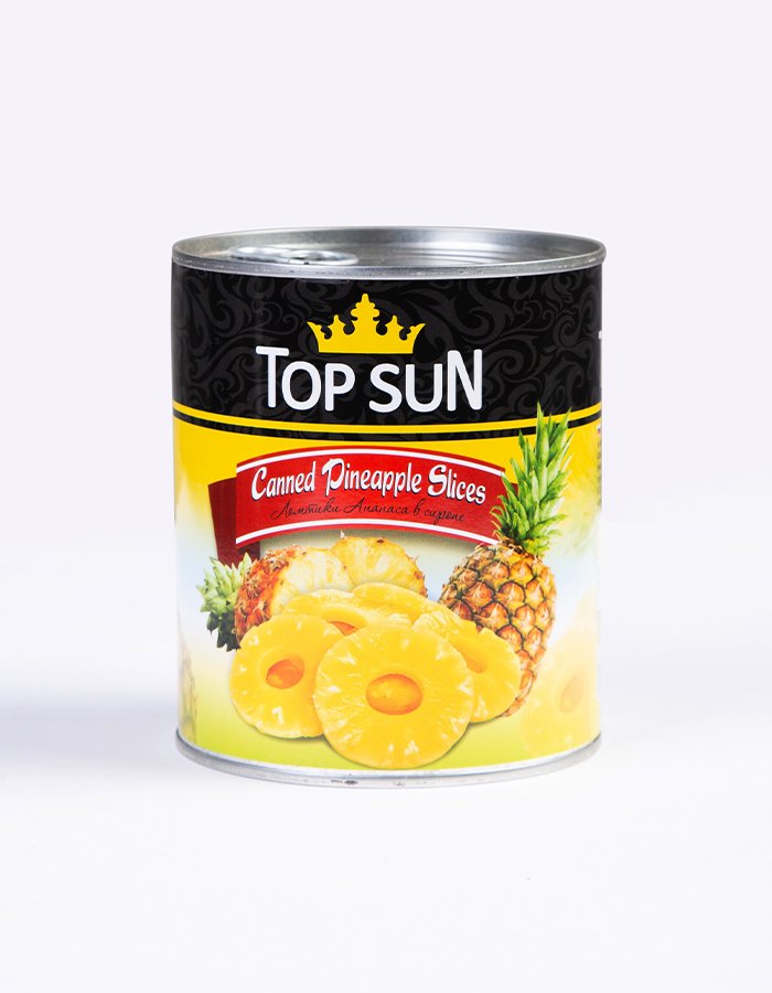 Արքայախնձոր Պահածոյացված 850 գ | Top Sun