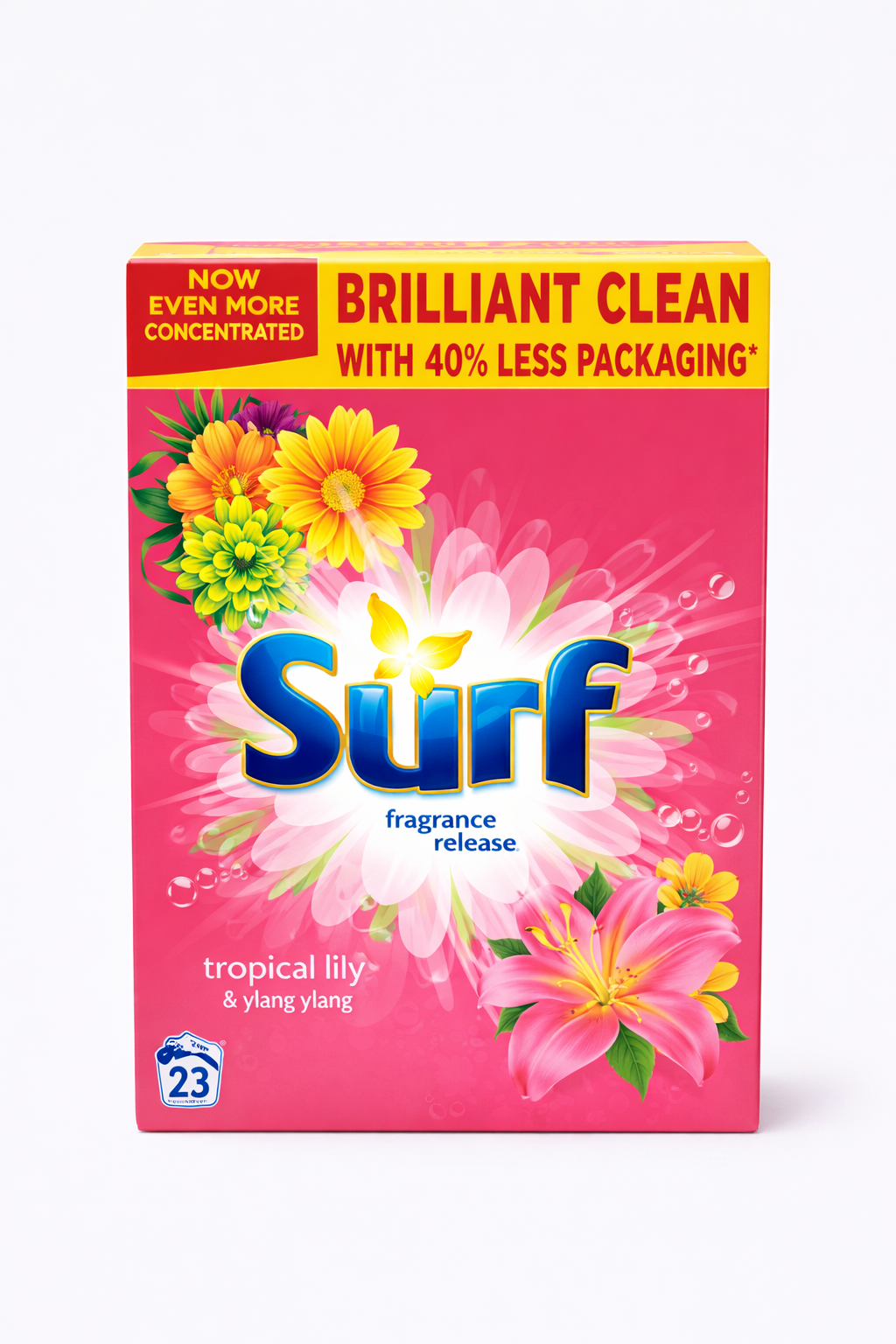 Surf Արևադարձային Lily Լվացքի Փոշի 23 Լվացում | Օրիգինալ և Concentrated