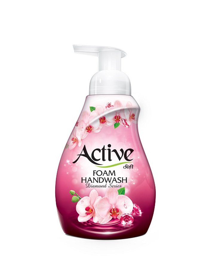 Ձեռքի փրփուր օճառ Active վարդագույն 500 մլ