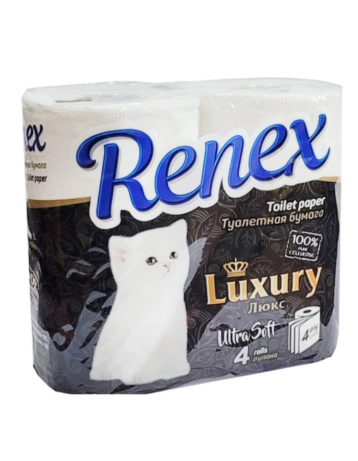 Զուգարանի թուղթ Renex ուլտրա փափուկ Լյուքս 4 հատ