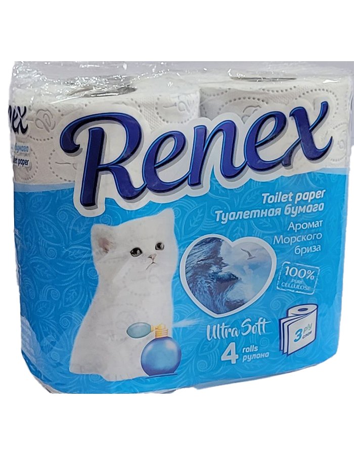 Զուգարանի թուղթ Renex ուլտրա փափուկ 4 հատ