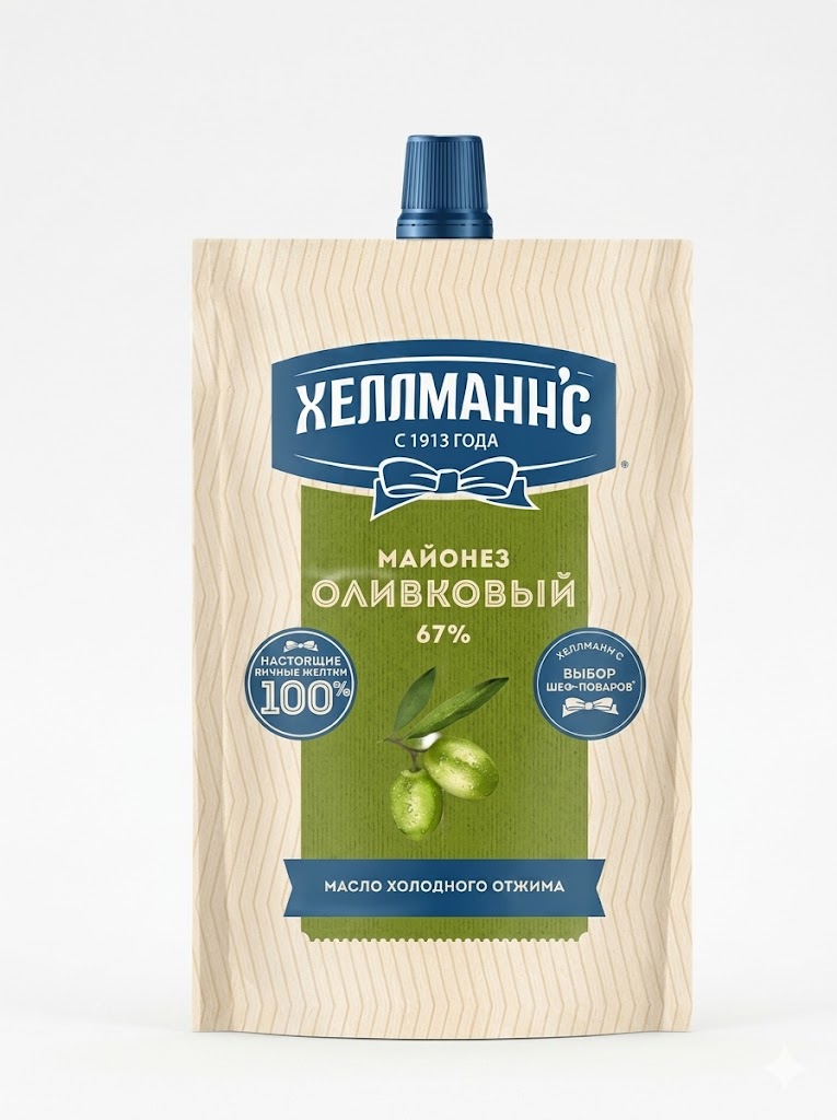 Mayonnaise հետ olive յուղ բնական Hellmann's 300 գր.
