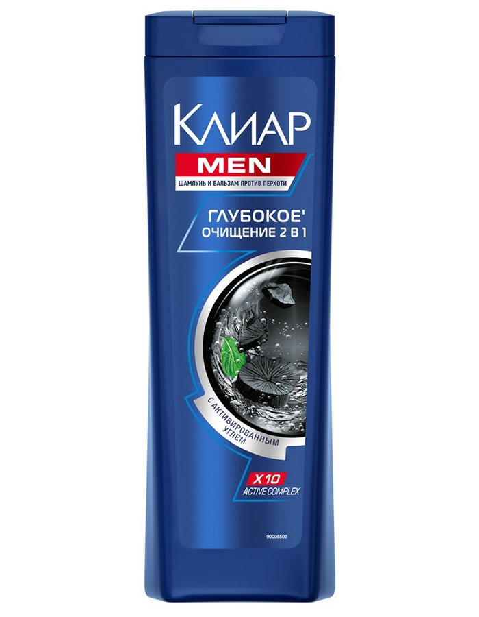 Շամպուն խորը մաքրում ածուխով տղամարդու «Clear» 400 մլ