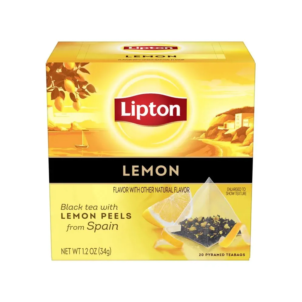 Lipton Կիտրոն (20 Բուրգ Թեյի պարկուճներ)