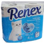 Զուգարանի թուղթ ուլտրա փափուկ Renex 4 հատ